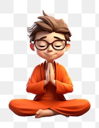 PNG Meditation cartoon adult  