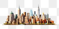 PNG Newyork architecture metropolis skyscraper. AI generated Image by rawpixel.