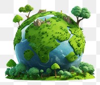 PNG Nature earth 3d illustration planet. 