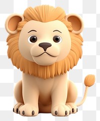 PNG Lion figurine mammal animal. AI generated Image by rawpixel.