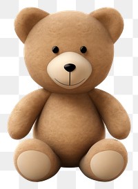 PNG Teddy bear plush cute toy. 