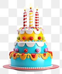 PNG Birthday cake birthday dessert food. AI generated Image by rawpixel.