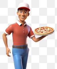 PNG Pizza delivery cartoon adult food. 