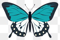 PNG Butterfly animal insect magnification. AI generated Image by rawpixel.