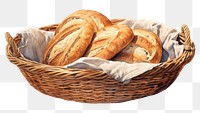 PNG Bread basket bread food viennoiserie. 