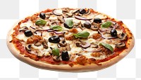 PNG Pizza olive food mozzarella. AI generated Image by rawpixel.
