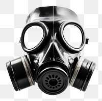 PNG Gas mask white background protection headgear.