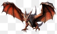 PNG Flying angry dragon dinosaur animal mythical creature