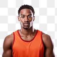 PNG African basketball player portrait person adult. 