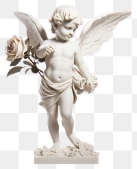 PNG Cupid statue sculpture figurine flower