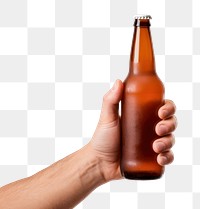 PNG Beer holding bottle glass. 