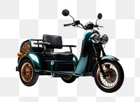 PNG Electric tricycles motorcycle vehicle wheel. AI generated Image by rawpixel.