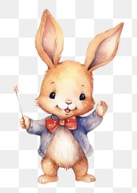 PNG Rabbit cute art representation. AI generated Image by rawpixel.