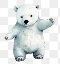 PNG Polar bear balloon mammal animal. AI generated Image by rawpixel.