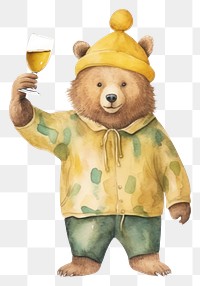 PNG Bear champagne drinking toy. 