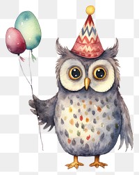 PNG Owl standing balloon animal party. AI generated Image by rawpixel.