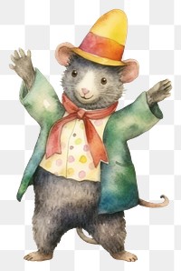 PNG Rat dancing animal mammal rodent. AI generated Image by rawpixel.