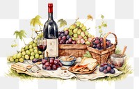 PNG Wine refreshment countryside container. AI generated Image by rawpixel.