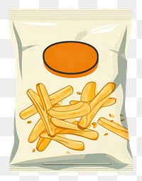 PNG Food yellow snack fries. AI generated Image by rawpixel.