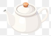 PNG Teapot refreshment tableware porcelain. AI generated Image by rawpixel.