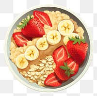 PNG Strawberry fruit plate food. AI generated Image by rawpixel.
