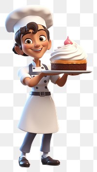 PNG Dessert cartoon food cake. AI generated Image by rawpixel.