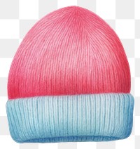 PNG  Beanie hat red white background headgear. AI generated Image by rawpixel.