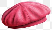 PNG  Beret hat red white background simplicity. AI generated Image by rawpixel.