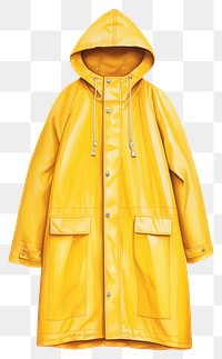 PNG  Raincoat white background protection outerwear. AI generated Image by rawpixel.