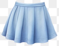 PNG  Short skirt miniskirt white blue. AI generated Image by rawpixel.