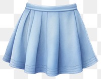 PNG Short skirt miniskirt white blue. 