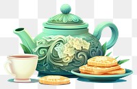 PNG Teapot food cake cup. AI generated Image by rawpixel.