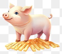 PNG Chinese pig animal mammal representation. AI generated Image by rawpixel.