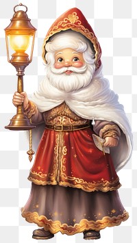 PNG Santa Clause christmas figurine adult. AI generated Image by rawpixel.