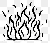 PNG Fire line white background creativity. AI generated Image by rawpixel.