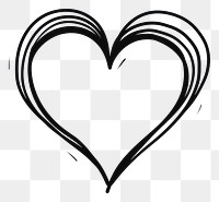 PNG Heart white line logo. AI generated Image by rawpixel.