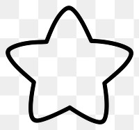 PNG Star symbol white black. AI generated Image by rawpixel.