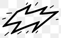 PNG Thunder symbol line logo. AI generated Image by rawpixel.