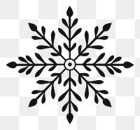 PNG Snow flake snowflake white black. AI generated Image by rawpixel.