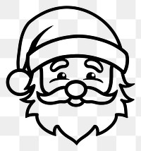 PNG Santa face logo celebration creativity. AI generated Image by rawpixel.