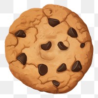 PNG  A cute cookie biscuit food white background. AI generated Image by rawpixel.