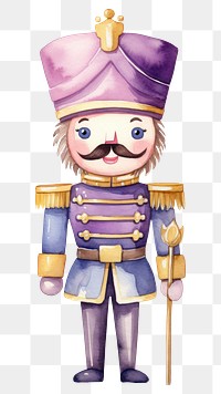 PNG  Nutcracker purple white background representation. AI generated Image by rawpixel.