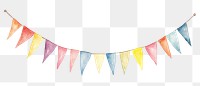 PNG  Ribbon banner line white background clothesline celebration. AI generated Image by rawpixel.