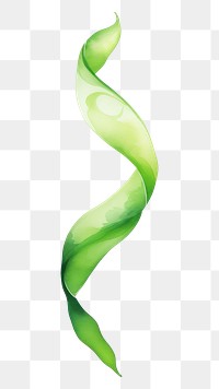 PNG  Spiral green line ribbon white background abstract flowing. AI generated Image by rawpixel.