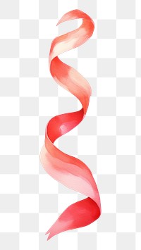 PNG  Spiral red line ribbon petal white background blossom. AI generated Image by rawpixel.