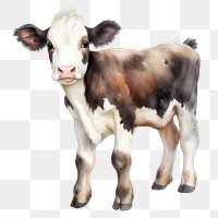 PNG  Cow livestock drawing mammal. AI generated Image by rawpixel.