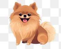 PNG  Pomeranian mammal animal pet. AI generated Image by rawpixel.