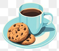 PNG Cookie mug coffee drink. AI generated Image by rawpixel.