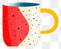 PNG Mug art coffee drink. AI generated Image by rawpixel.