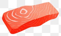 PNG Salmon steak food cartoon mutton. AI generated Image by rawpixel.